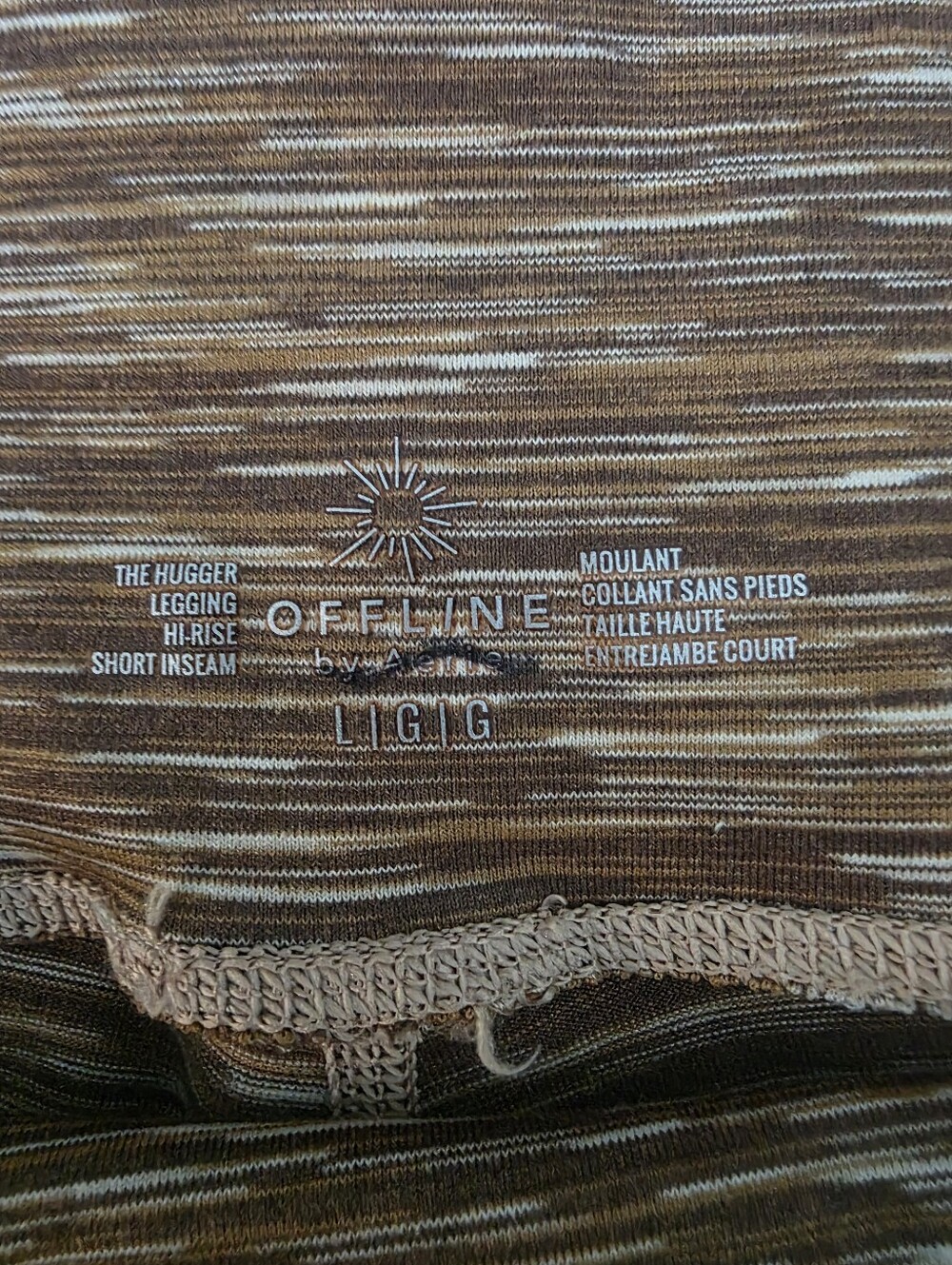 Aerie OFFLINE The Hugger Legging - Hi-Rise, Short Inseam. (Size Large) - Picture 9 of 11